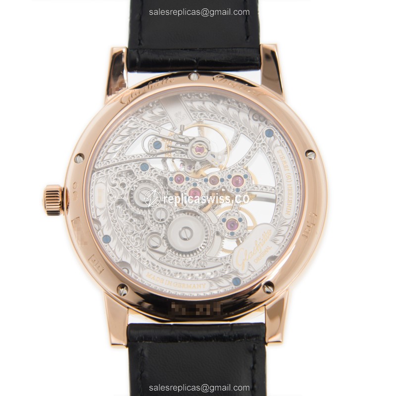 Glashutte 1-49-18-01-05-30 SENATOR MANUAL WINDING SKELETONIZED Manual Wind 18kt Rose Gold