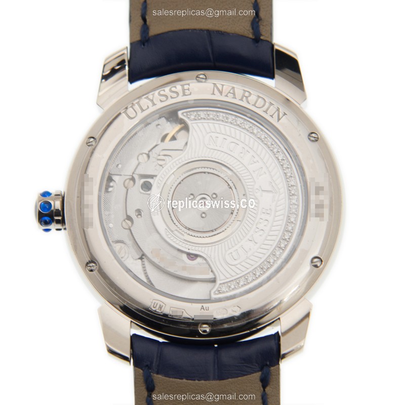 Ulysse Nardin 8150-112/HUP CLASSIC Automatic 18kt White Gold & Diamond