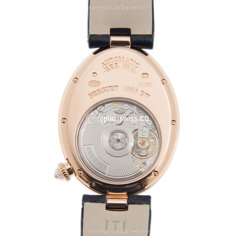 Breguet 8918BR/5T/964/D00D REINE DE NAPLES Automatic 18kt Rose Gold & Diamonds