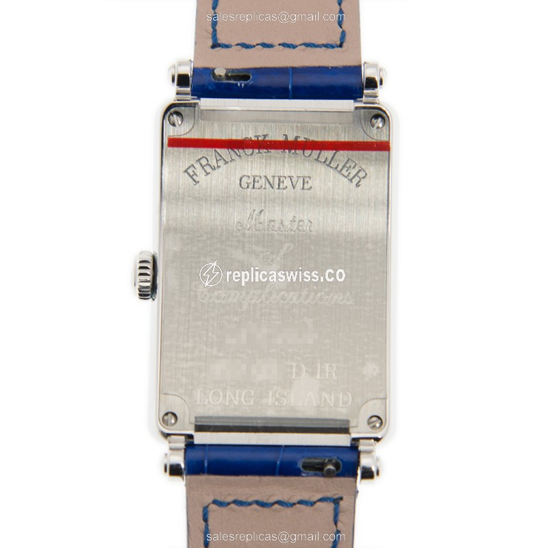 Franck Muller 952 QZ D 1R (AC) - DEEP BLUE LONG ISLAND Quartz Stainless Steel & Diamonds