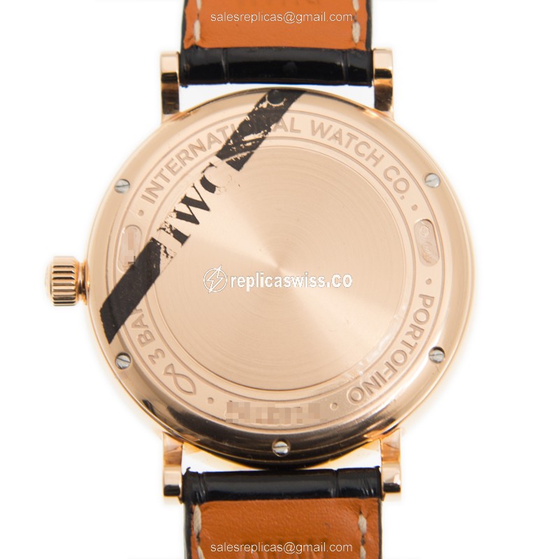 IWC IW459102 PORTOFINO Automatic 18kt Rose Gold & Diamonds