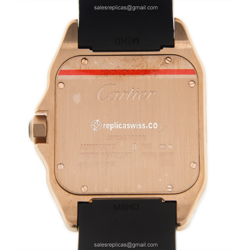 Cartier W20124U2 SANTOS Automatic 18kt Rose Gold
