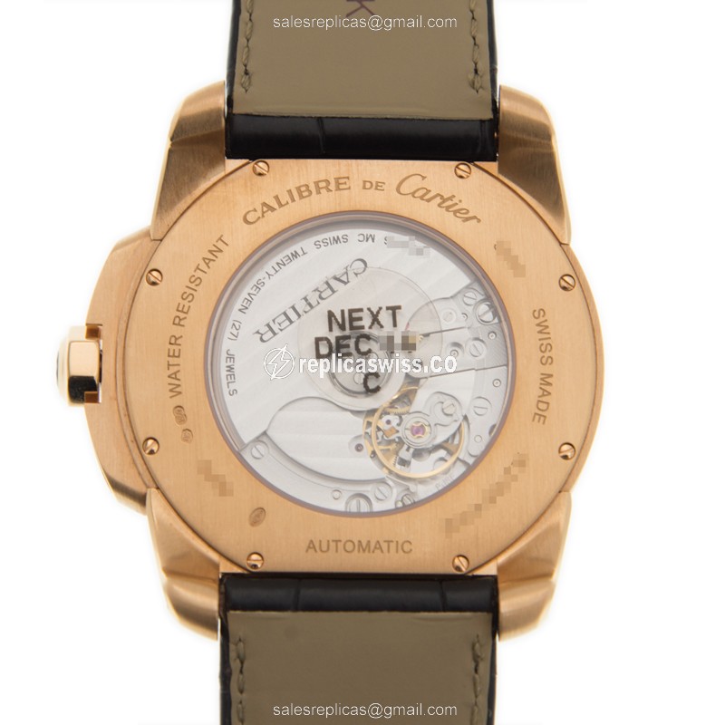Cartier W7100009 CALIBRE DE CARTIER Automatic 18kt Rose Gold
