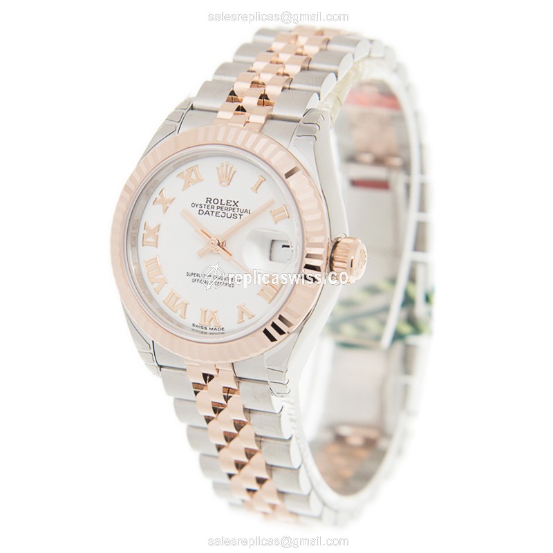 Rolex 279171WTRN_J LADY DATEJUST Automatic 18kt Rose Gold & Steel