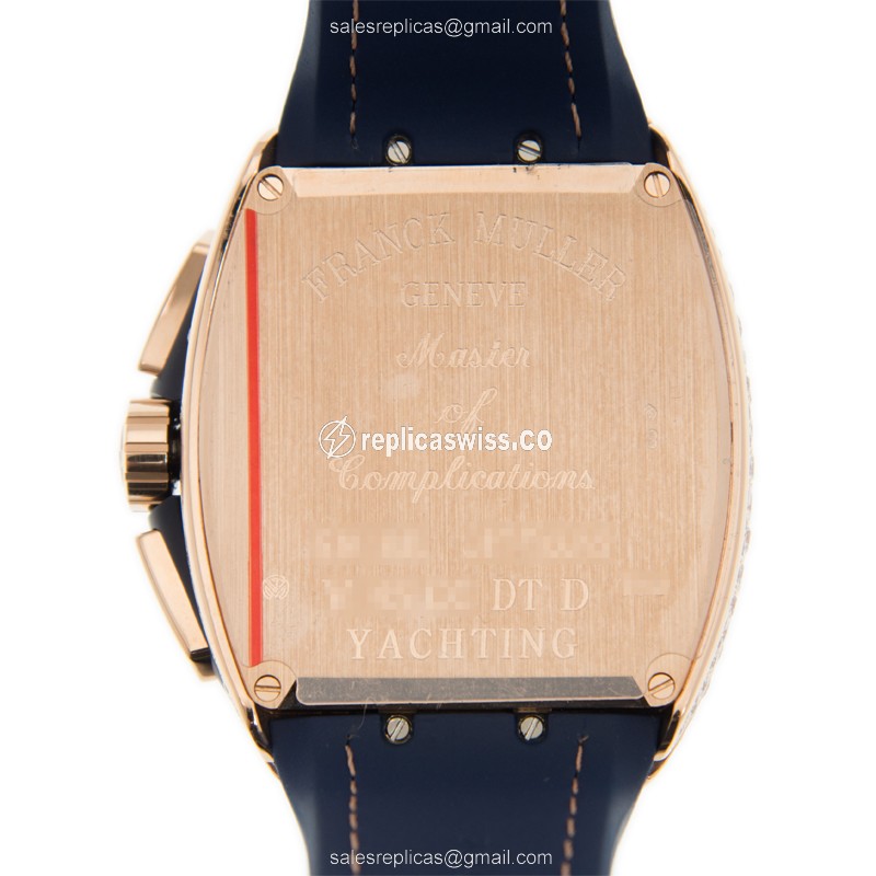 Franck Muller V 45 CC DT D YACHTING (5N) VANGUARD Automatic 18kt Rose Gold & Diamonds