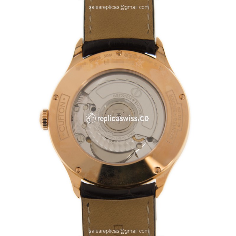 Baume & Mercier M0A10059 CLIFTON Automatic 18kt Rose Gold