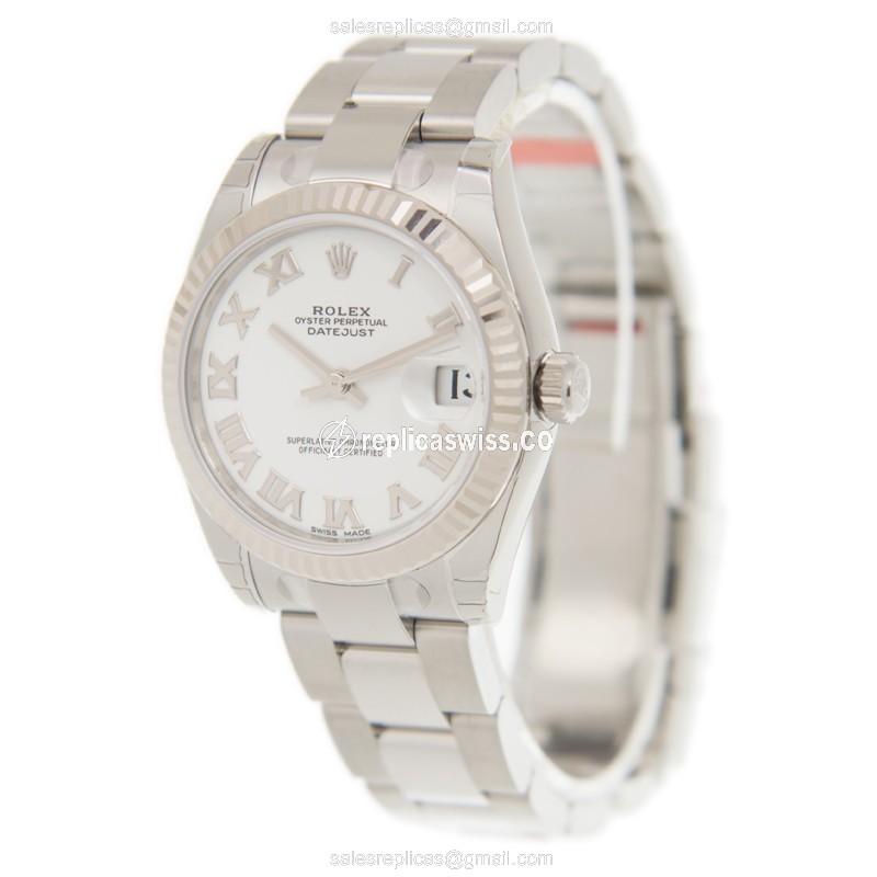 Rolex 178274WTRN_O DATEJUST Automatic 18kt White Gold & Steel