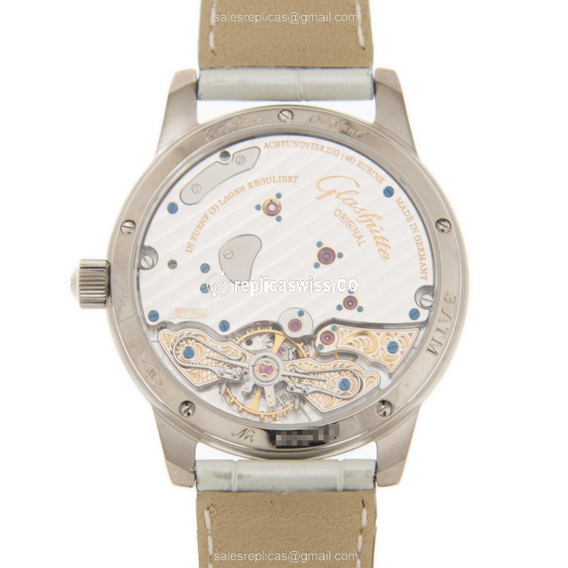Glashutte 1-65-01-50-50-04 LADIES Manual Wind 18kt White Gold & Diamond