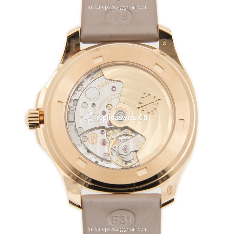 Patek Philippe 5062/450R-001 AQUANAUT Automatic 18kt Rose Gold & Diamonds