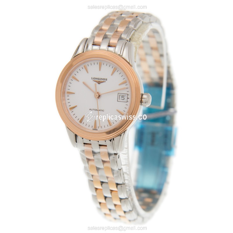 Longines L4.274.3.92.7 FLAGSHIP Automatic 18kt Rose Gold & Steel
