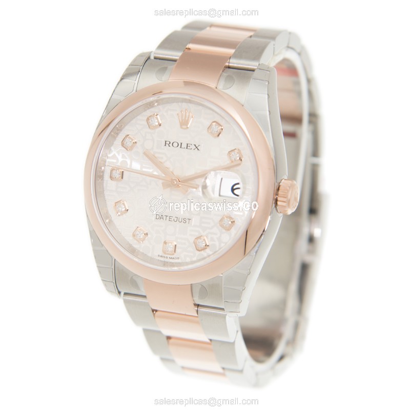 Rolex 116201J DATEJUST Automatic 18kt Rose Gold & Steel