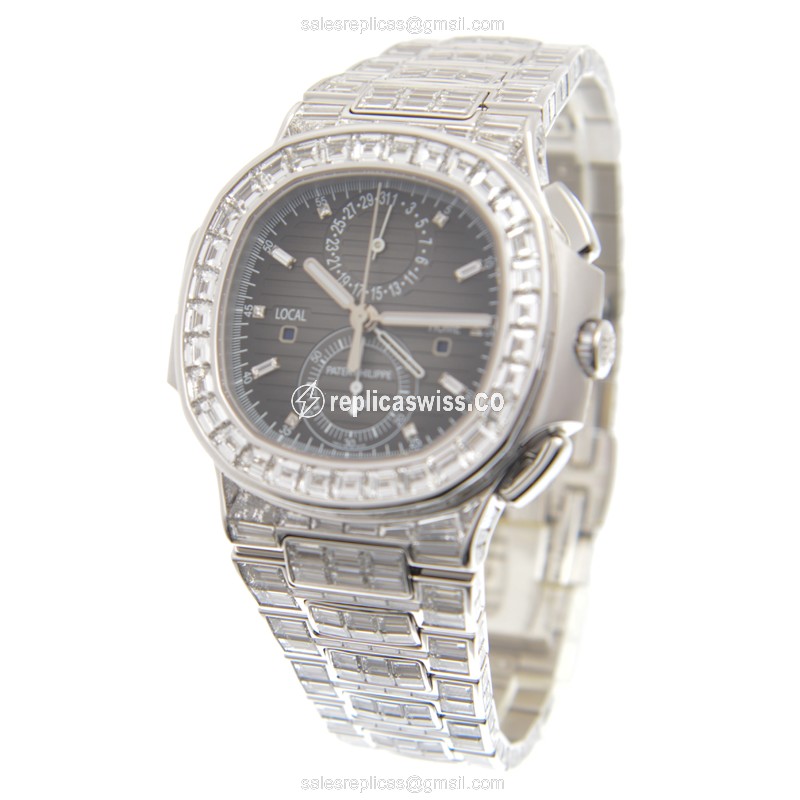 Patek Philippe 5990/1400G-001 NAUTILUS Automatic 18kt White Gold & Diamond