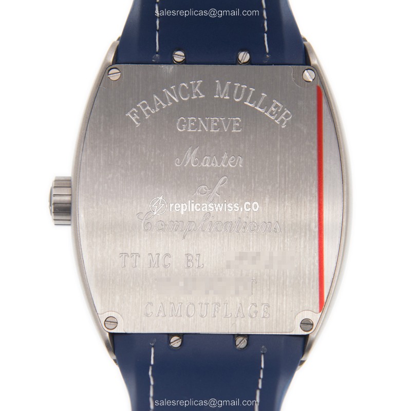 Franck Muller V 45 SC DT CAMOU (TT.MC.BL) VANGUARD Automatic Stainless Steel
