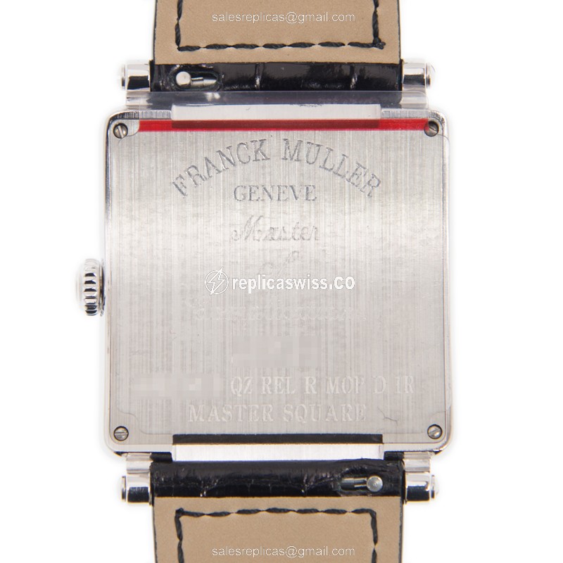 Franck Muller 6002 M B QZ REL R MOP D 1R (AC) MASTER SQUARE Quartz Stainless Steel & Diamonds