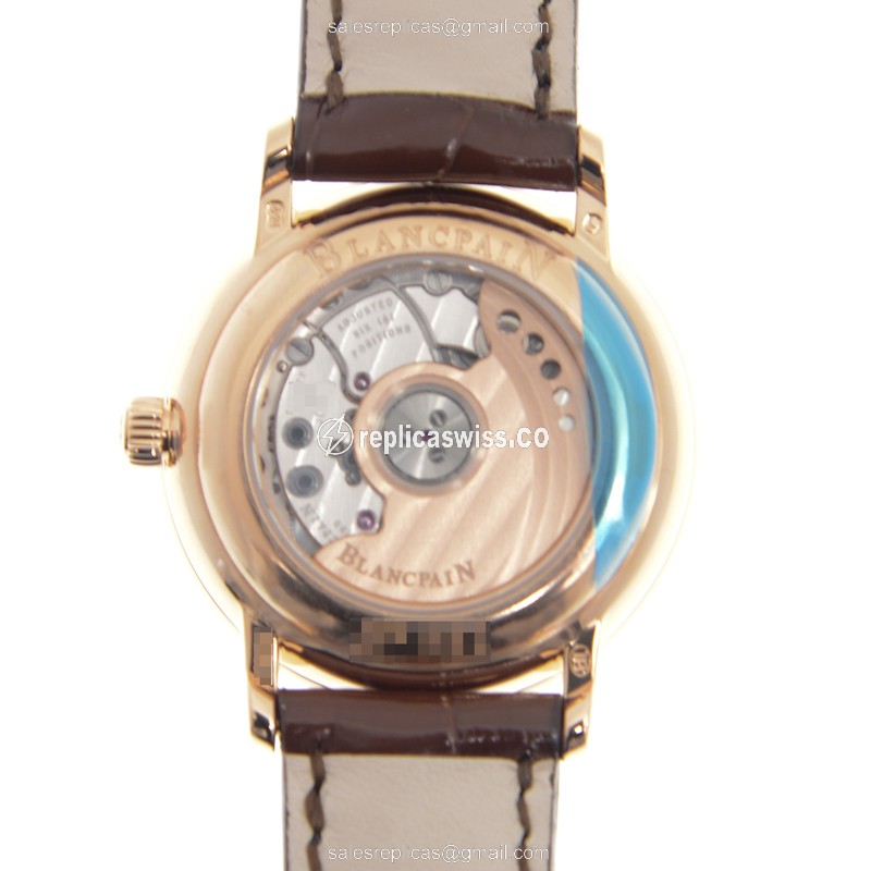 Blancpain 6104-2987-55A WOMEN Automatic 18kt Rose Gold & Diamonds