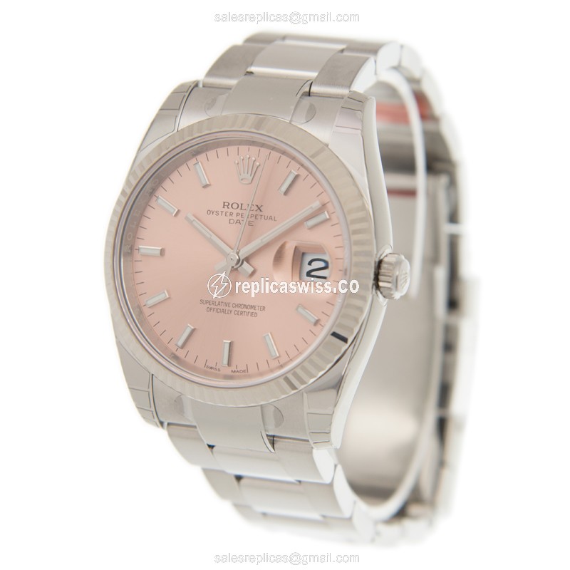 Rolex 115234-0006 DATEJUST Automatic 18kt White Gold & Steel