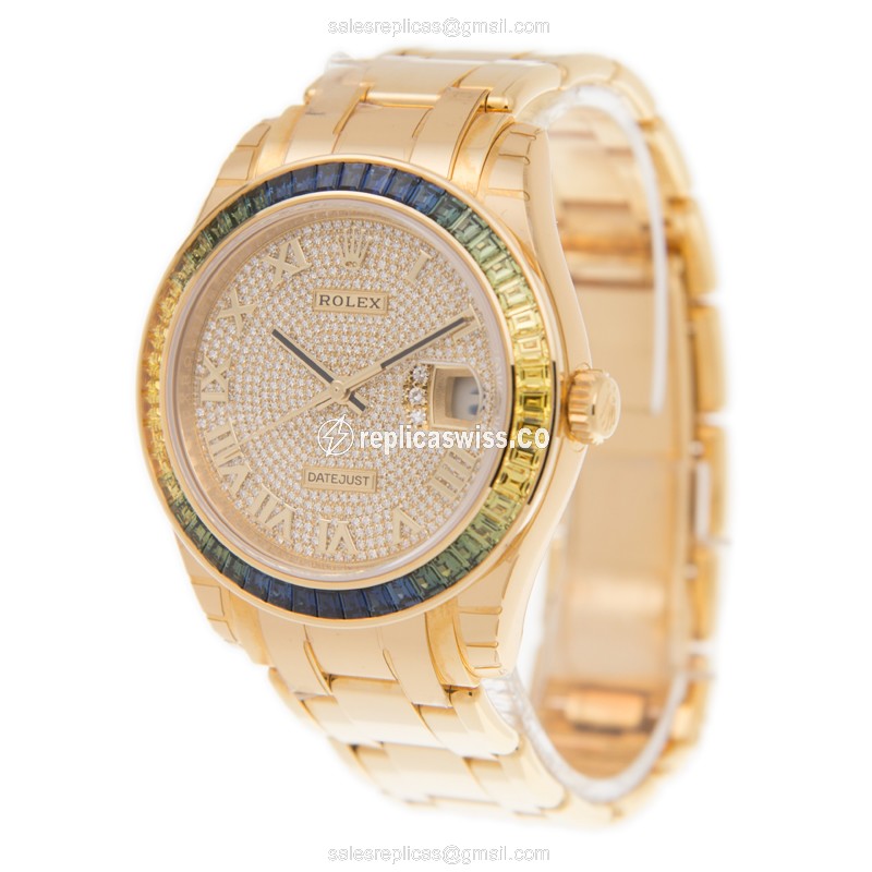 Rolex 86348SAB DATEJUST Automatic 18kt Gold & Diamond