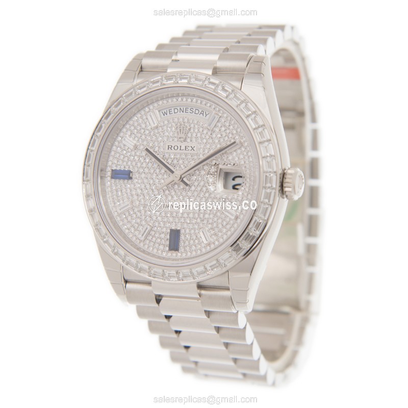 Rolex 228396TBR-0021 DAY-DATE Automatic 950 Platinum & Diamonds