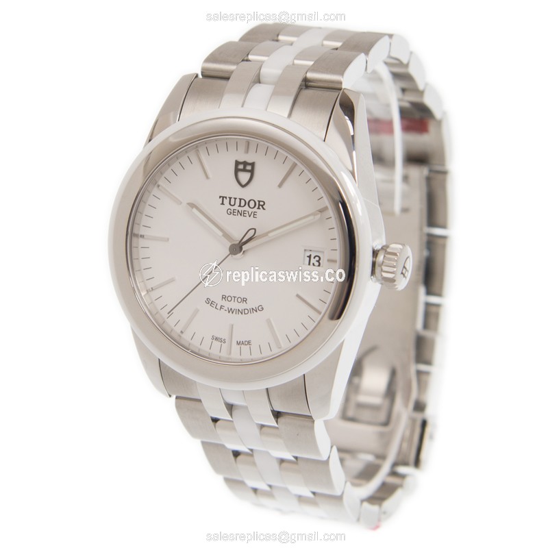 Tudor 55010W-68050W-WT GLAMOUR DATE Automatic Stainless Steel