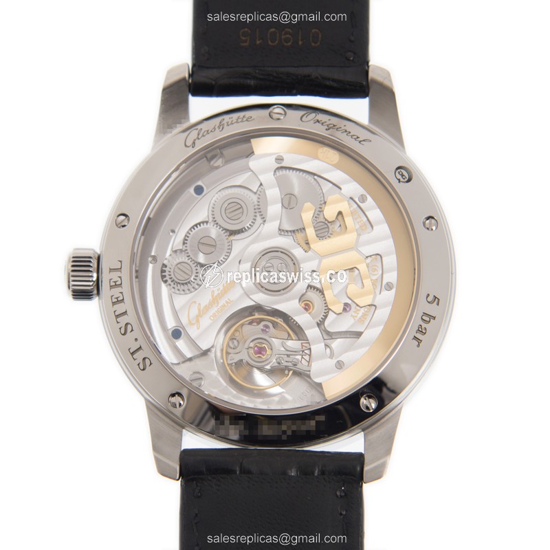 Glashutte 1-36-04-01-02-30 SENATOR MANUAL WINDING SKELETONIZED Automatic Stainless Steel