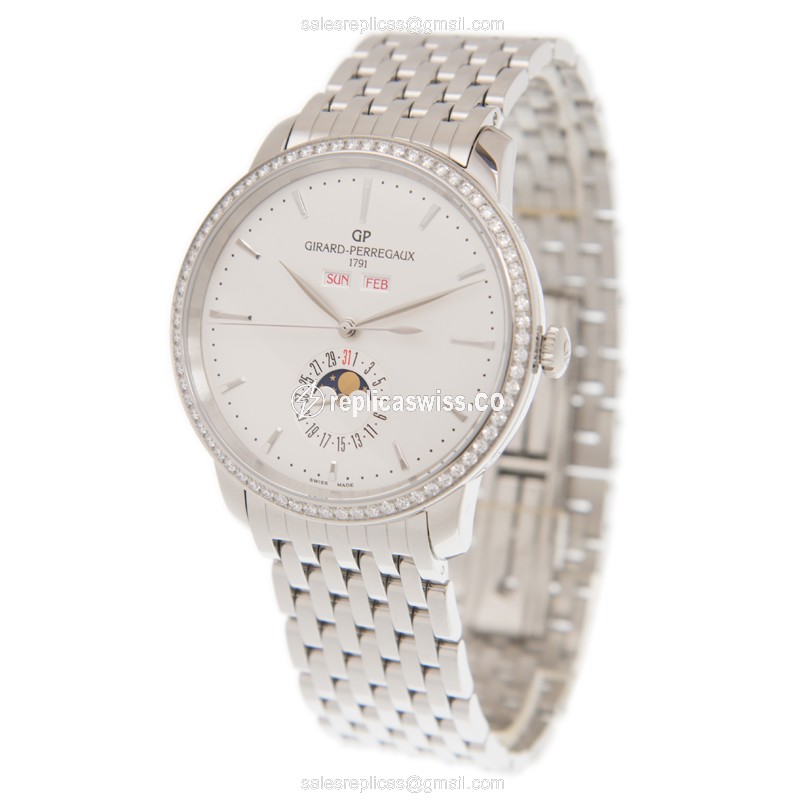 Girard Perregaux 49535D11A131-11A GIRARD-PERREGAUX 1966 Automatic Stainless Steel & Diamonds