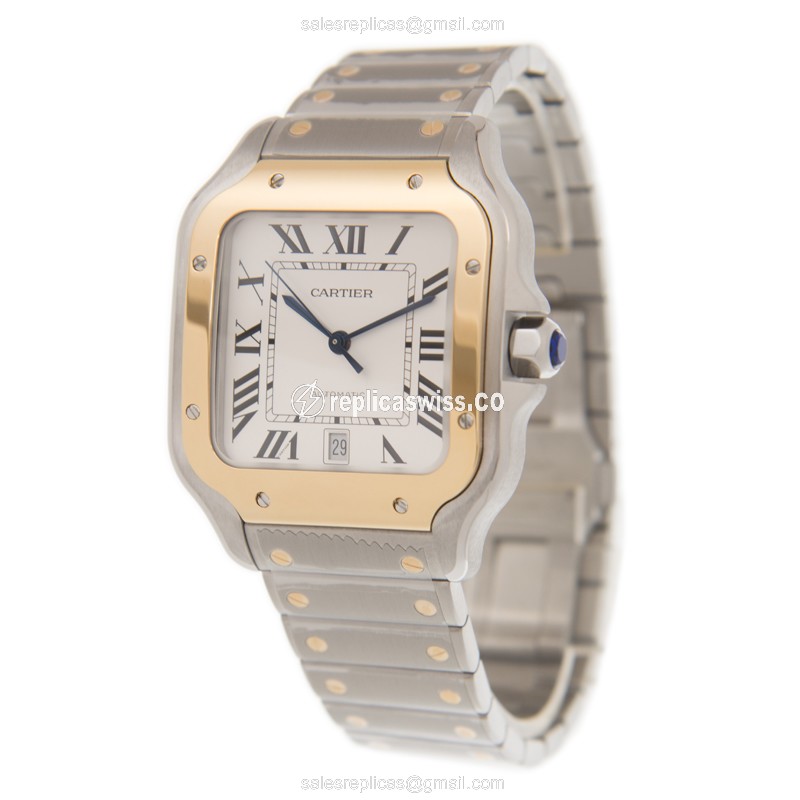 Cartier W2SA0006 SANTOS DE CARTIER Automatic 18kt Gold & Steel
