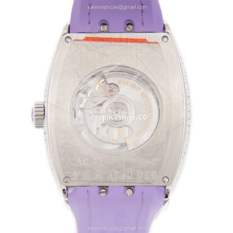 Franck Muller V 35 SC AT FO D CD (AC.VL) VANGUARD Automatic Stainless Steel & Diamonds