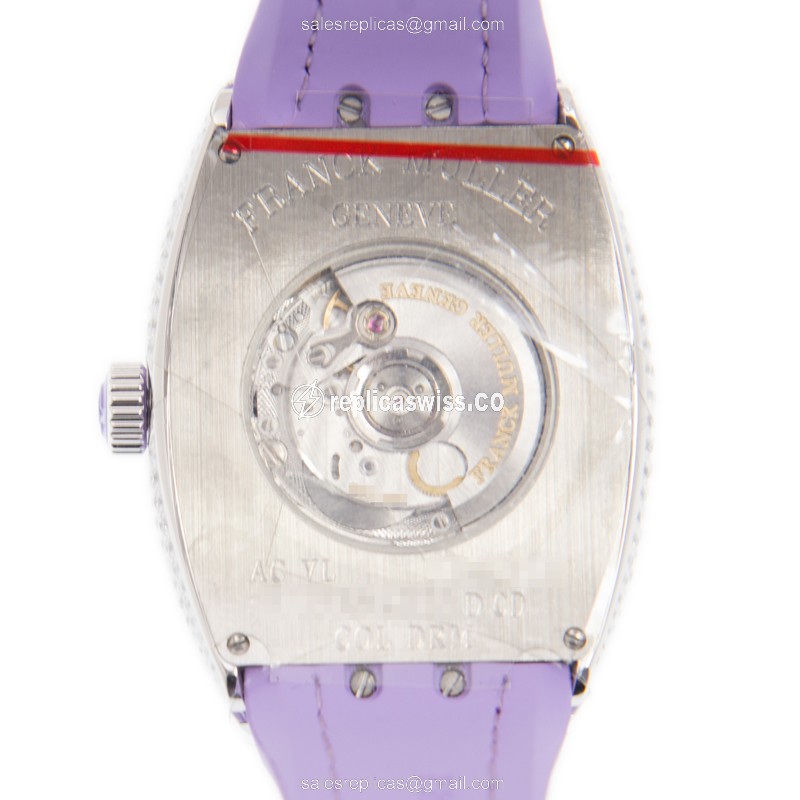 Franck Muller V 35 SC AT FO D CD COL DRM (AC.VL) VANGUARD Automatic 18kt White Gold & Diamond
