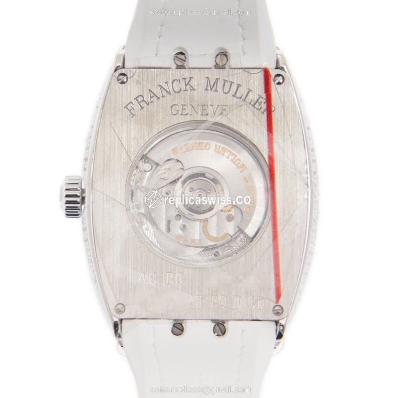 Franck Muller V 35 SC AT FO D CD (AC.BC) VANGUARD Automatic 18kt White Gold & Diamond