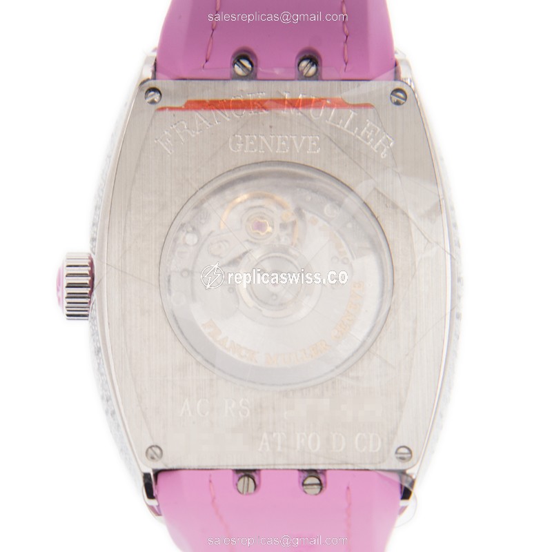 Franck Muller V 35 SC AT FO D CD (AC.RS) VANGUARD Automatic Stainless Steel & Diamonds