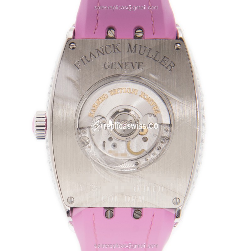 Franck Muller V35 SC AT FO D CD COL DRM (AC.RS) VANGUARD Automatic Stainless Steel & Diamonds