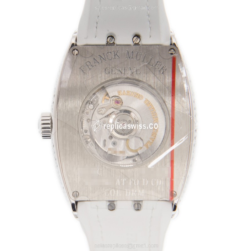 Franck Muller V 35 SC AT FO D CD COL DRM (AC.BC) VANGUARD Automatic 18kt White Gold & Diamond