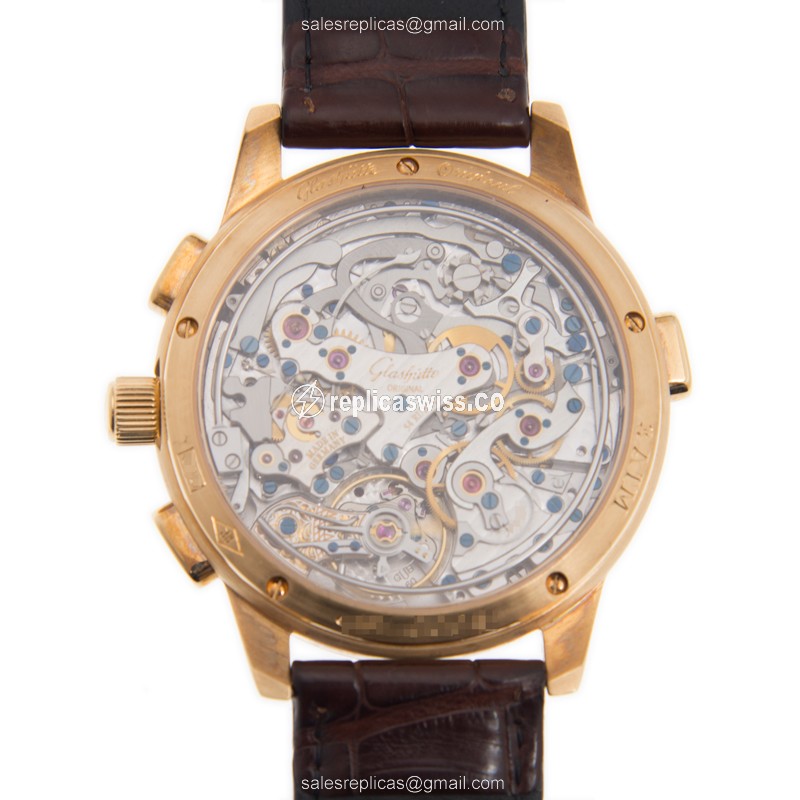 Glashutte 60-01-03-03-06 PANO Manual Wind 18kt Rose Gold