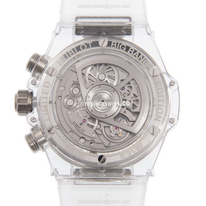 Hublot 411.JX.4803.RT.4098 BIG BANG Automatic 18kt White Gold & Sapphire