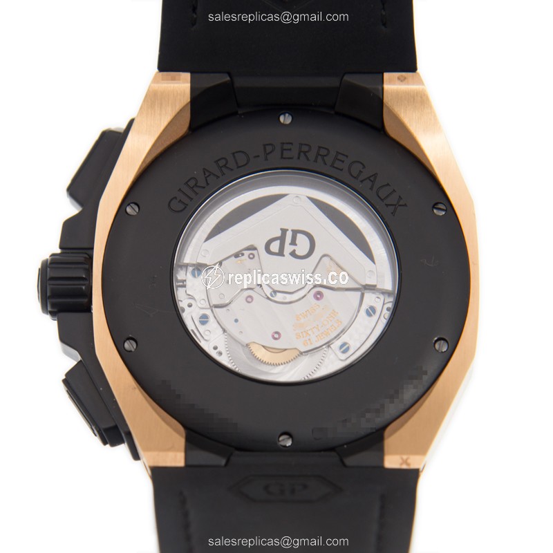 Girard Perregaux 49970-34-633-BB6B HAWK Automatic 18kt Rose Gold & Ceramics