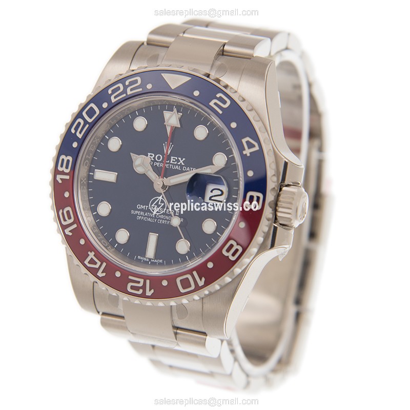 Rolex 116719BLR GMT-MASTER II Automatic 18kt White Gold