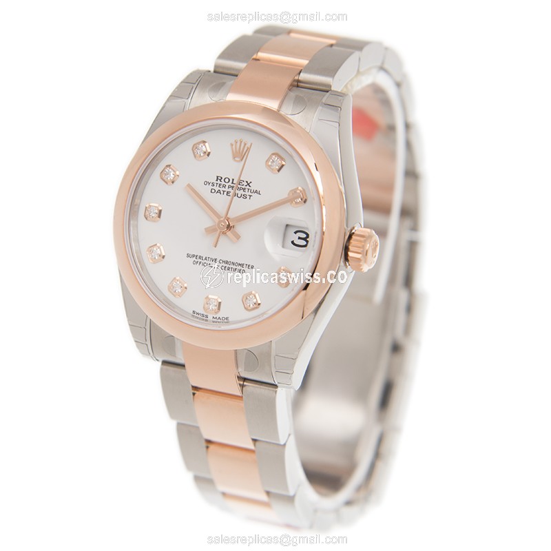 Rolex 178241GWT_O DATEJUST Automatic 18kt Rose Gold & Steel