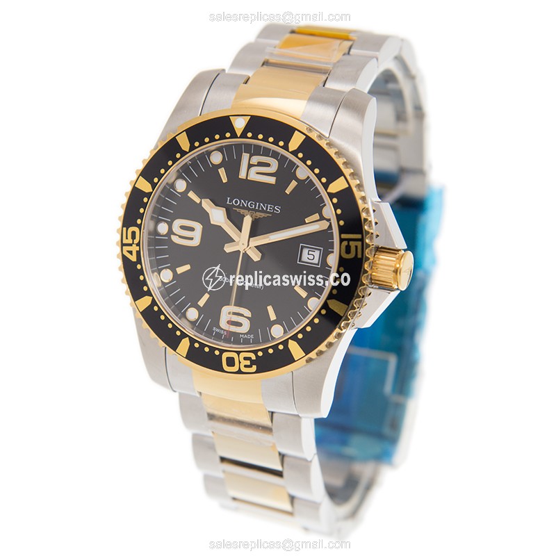 Longines L3.740.3.56.7 CONQUEST Quartz Gold-Plated & Stainless Steel