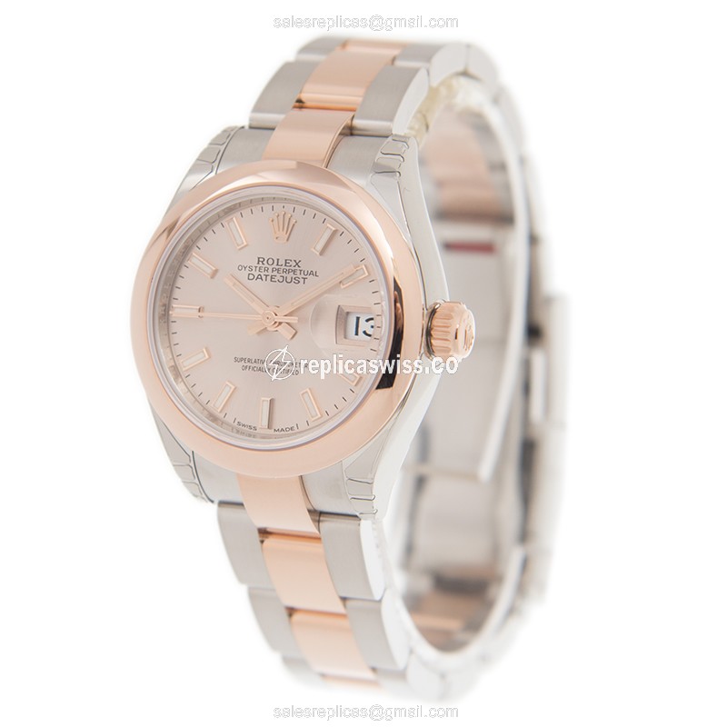 Rolex 279161SUNDUST_O LADY DATEJUST Automatic 18kt Rose Gold & Steel