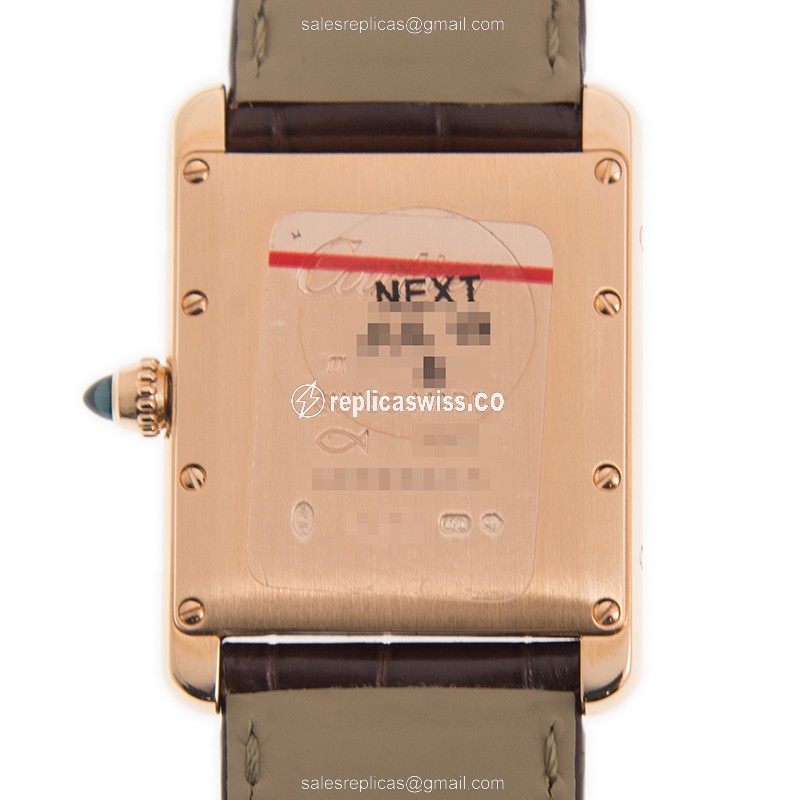 Cartier WGTA0011 TANK Manual Wind 18kt Rose Gold