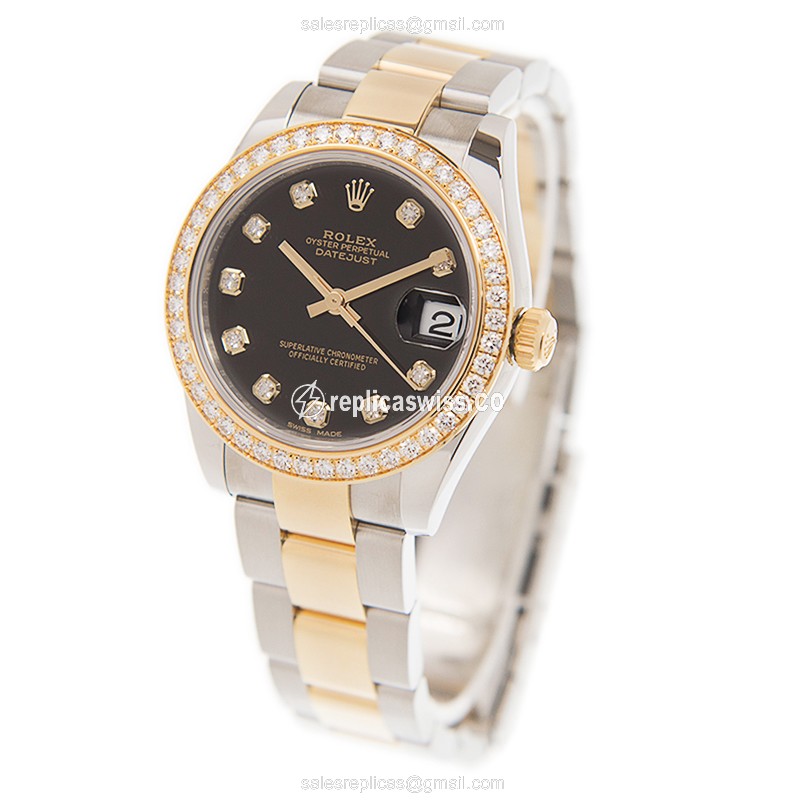 Rolex 178383GBK_O DATEJUST Automatic 18kt Gold & Diamond & Steel