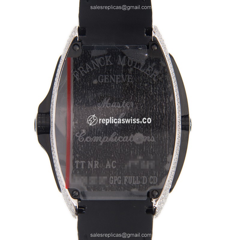 Franck Muller 8900 SC DT GPG FULL D CD (TT.NR.AC) Automatic 18kt White Gold & Diamond