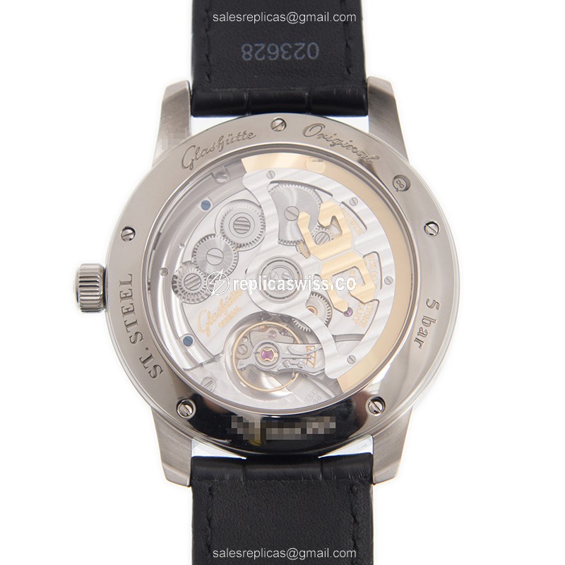 Glashutte 1-36-02-01-02-30 SENATOR MANUAL WINDING SKELETONIZED Automatic Stainless Steel