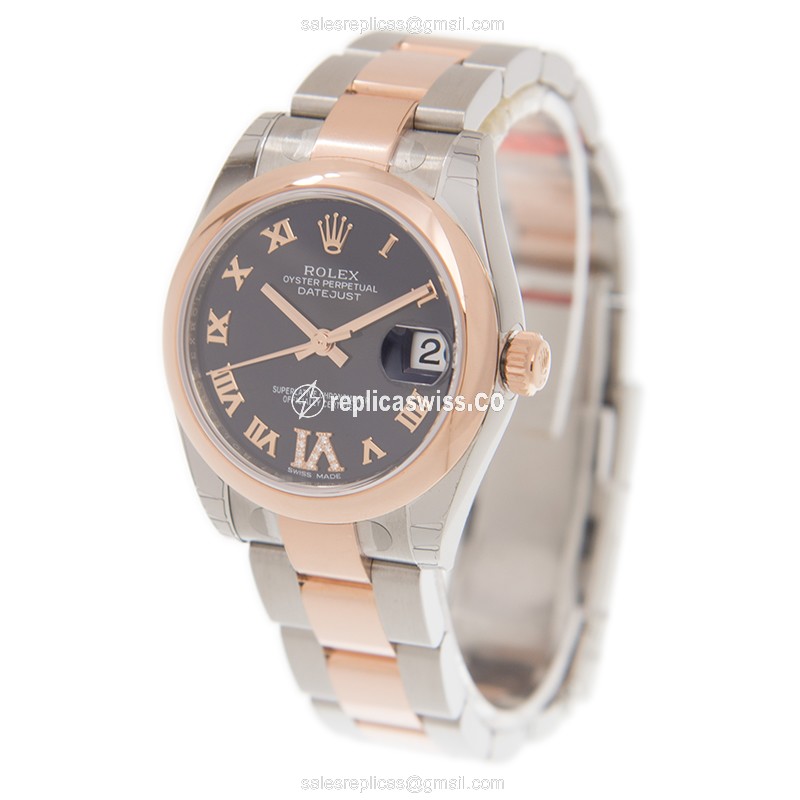 Rolex 178241PURRNVIDIA_O DATEJUST Automatic 18kt Rose Gold & Steel