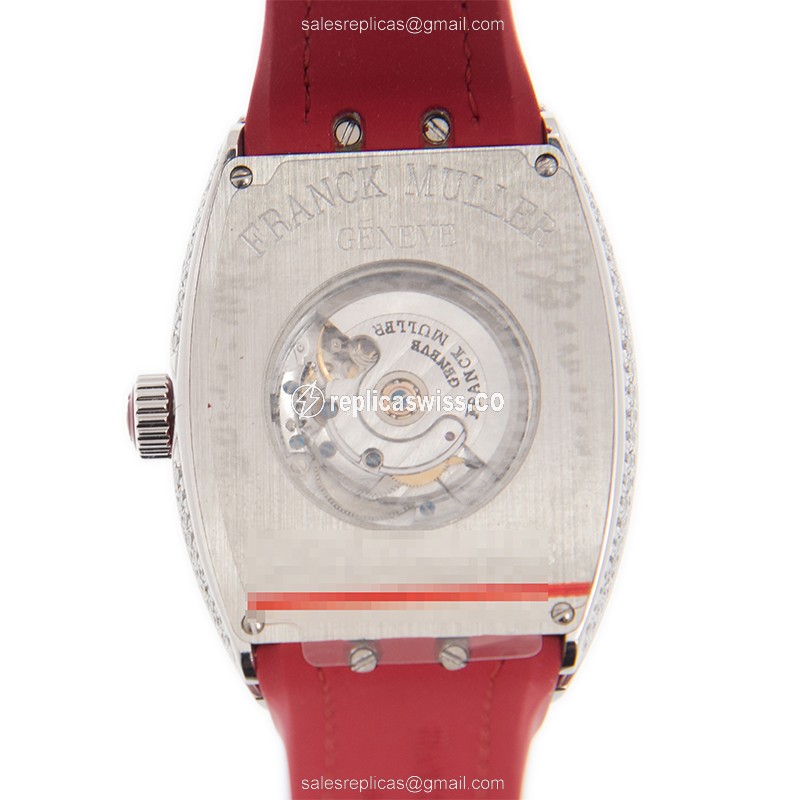 Franck Muller V 32 SC AT FO D (AC.RG) VANGUARD Automatic Stainless Steel & Diamonds