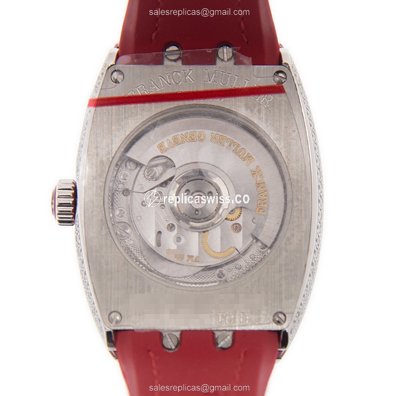 Franck Muller V 29 SC AT FO D (AC.RG) VANGUARD Automatic Stainless Steel & Diamonds