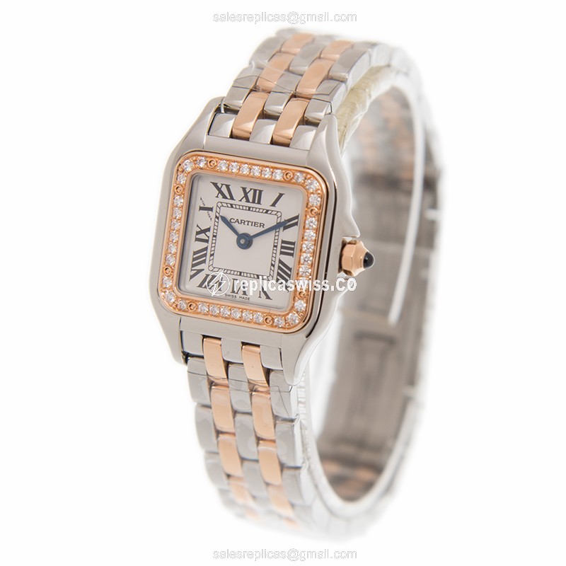 Cartier W3PN0006 PANTHeRE DE CARTIER Quartz 18kt Rose Magic & Diamond