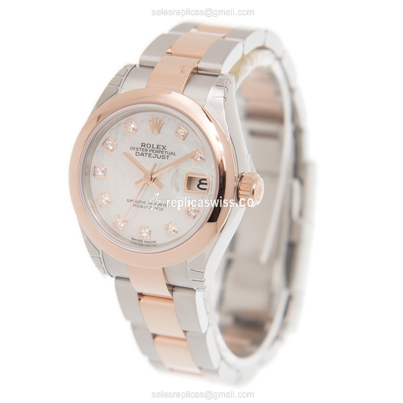 Rolex 279161-0014 LADY DATEJUST Automatic 18kt Rose Gold & Steel
