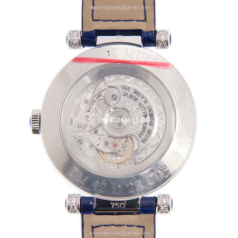 Franck Muller DM 42 D 2R CD (OG) - BLUE DOUBLE MYSTERY Automatic 18kt White Gold & Diamond