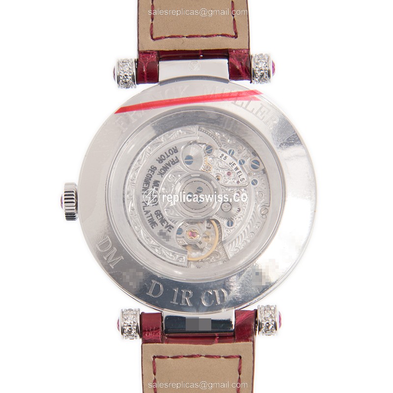 Franck Muller DM 42 D 1R CD (OG) - RUBY DOUBLE MYSTERY Automatic 18kt White Gold & Diamond